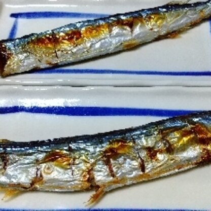 先日焼いた秋刀魚があまりにも残念な出来だったので、こちらのレシピでやってみました！美味しかったです～(*^-^*)ありがとうございます❤️